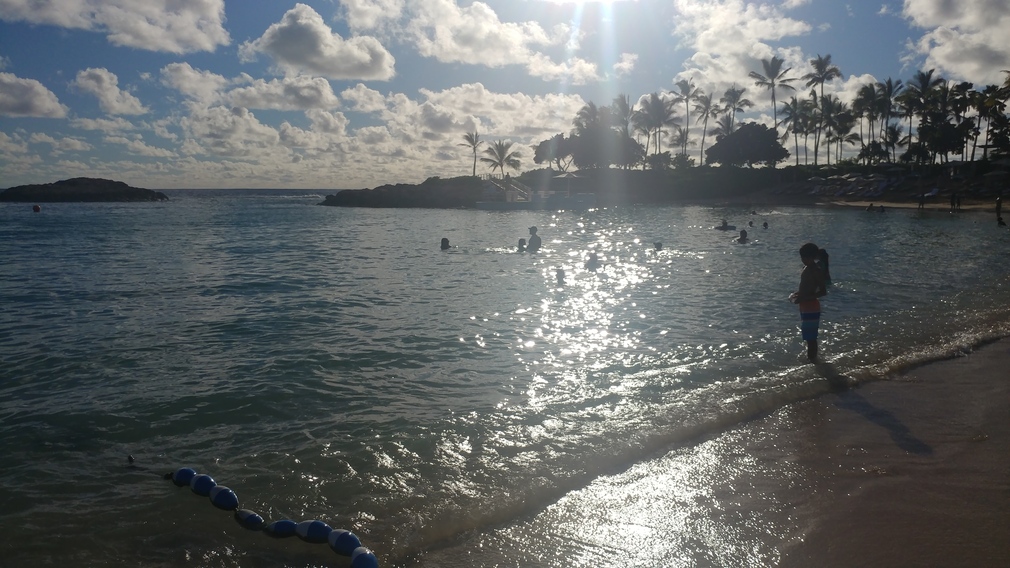 Aulani Beach at Sunset