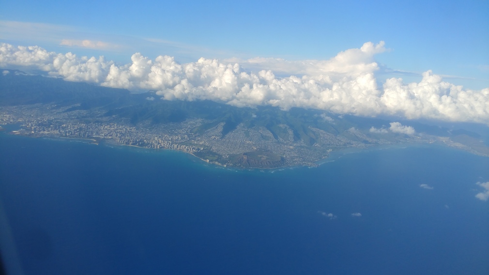 Diamond Head and Waikiki from Above, Oʻahu